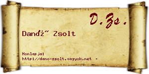 Danó Zsolt névjegykártya