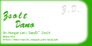 zsolt dano business card